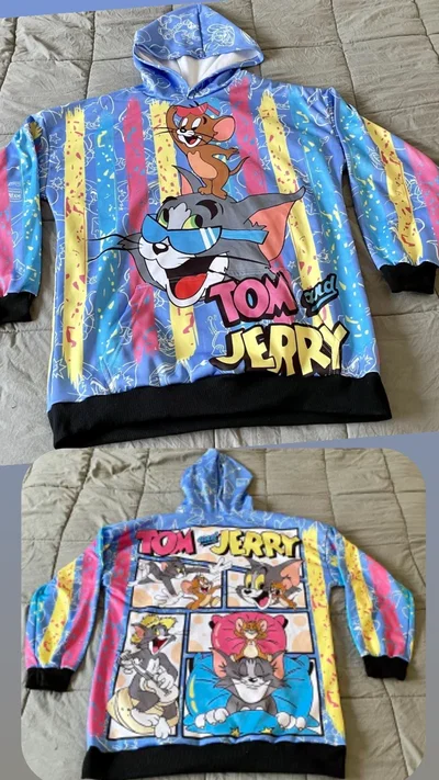 BUZOS TOM Y JERRY CON CAPUCHA TALLE 7