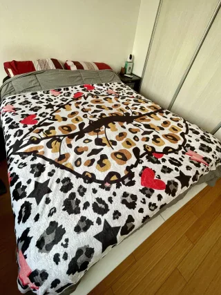 Manta beso animal print micropolar 