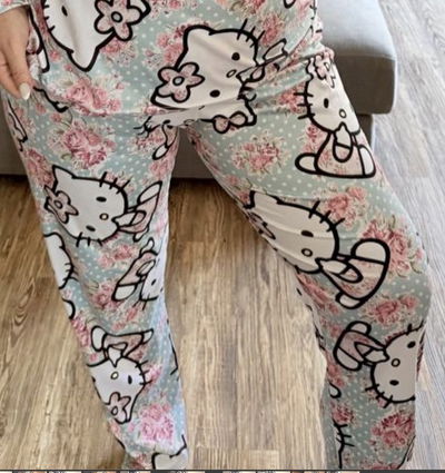 Pantalón kitty Flores modal soft talle 8