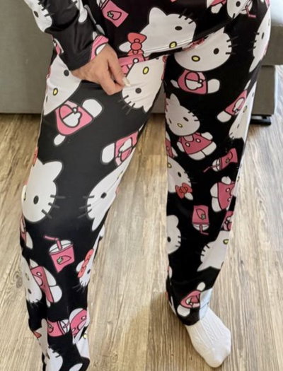 Pantalón kitty negro modal soft talle 8