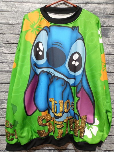 Buzo stitch verde 