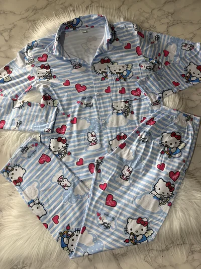 Pijama camisero kitty invierno talle 5