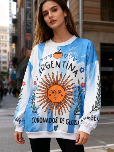 Buzo argentina sol talle 7