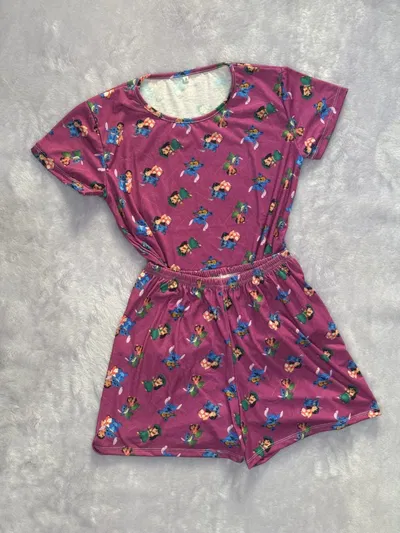 Pijama verano lilp y stitch full print