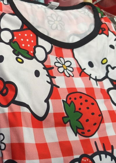 PIJAMA CUADRILLE KITTY  FULL PRINT