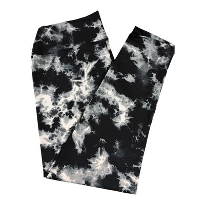 Calza lycra blanca/negra talle 10