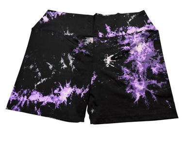 Biker lycra negra/ lila talle 10