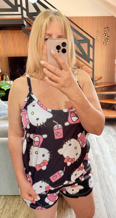 Pijama morley musculosas kitty negro talle 8