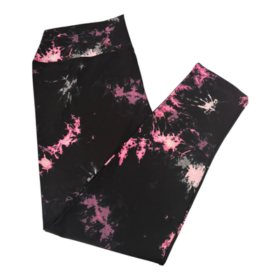 Calza lycra fucsia/negra talle 10
