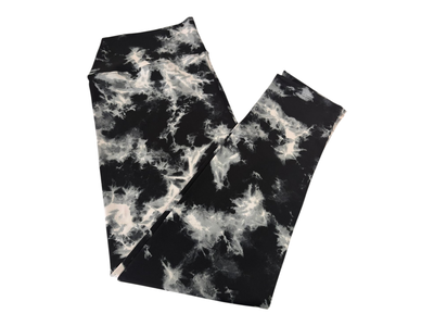 Calza lycra gris/negra talle 10