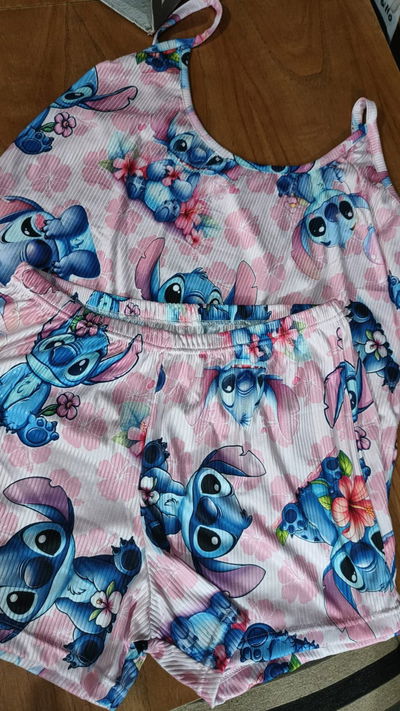 Pijama morley musculosas stitch flor talle 8