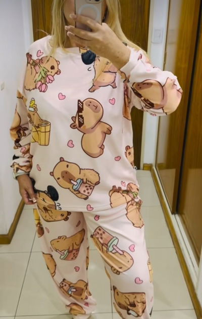 PIJAMA CAPIBARA FULL PRINT