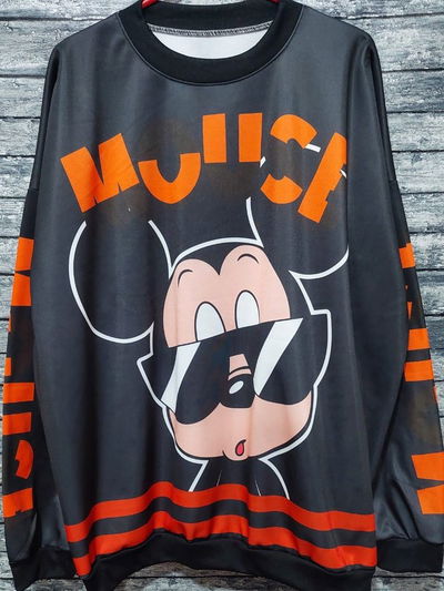 Buzo Mickey negro lentes