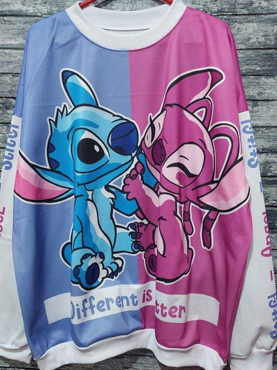 Buzo stitch y angela 