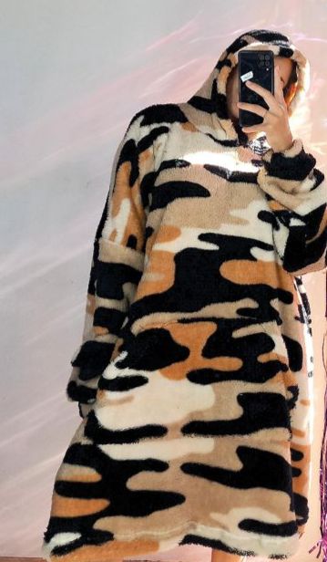 Buzo camuflado beige plus size