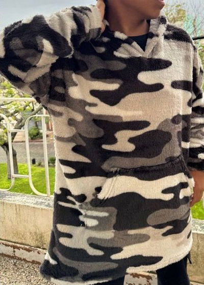 Buzo camuflado verde plus size