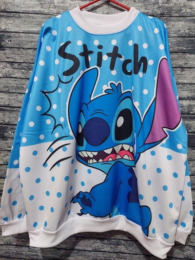 Buzo stitch lunares
