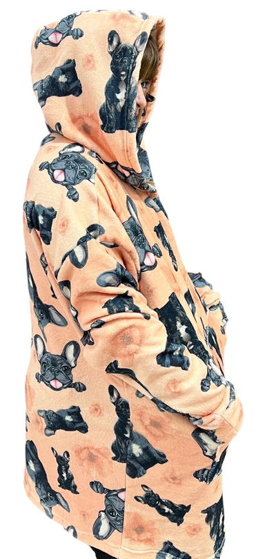 Buzo manta perrito negro plus size