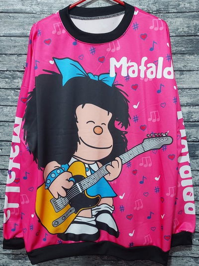 Buzo Mafalda guitarra 