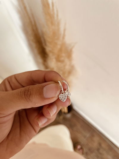 Argollas Corazon Microcubic