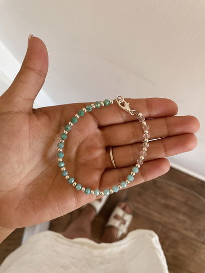 Pulsera Degrade Celeste