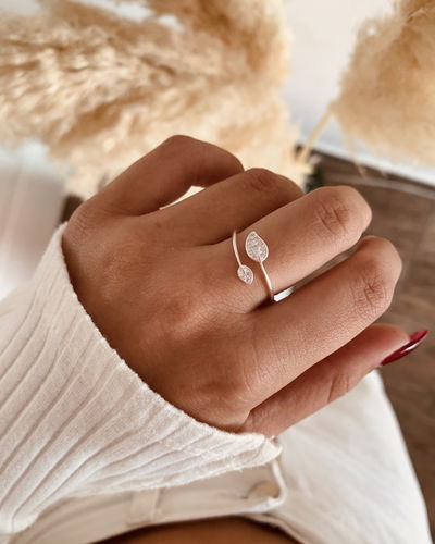 Anillo Hojas Regulable