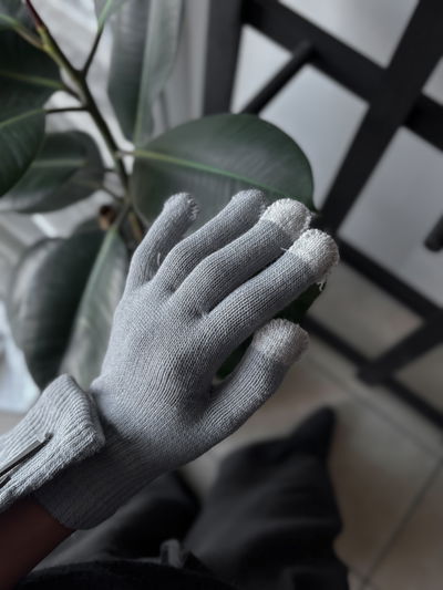 Guante touch gris