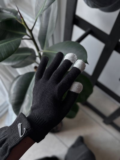 Guante touch negro 