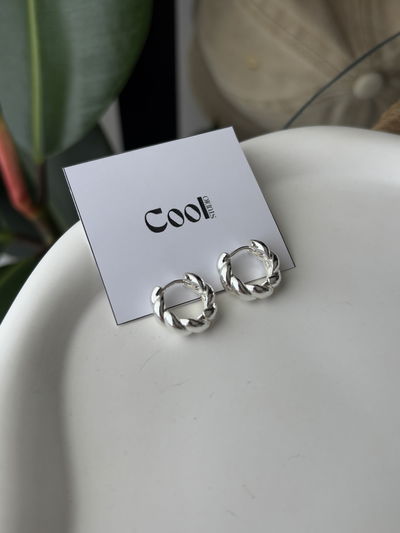 Argollitas trenzadas de a.b (12mm)