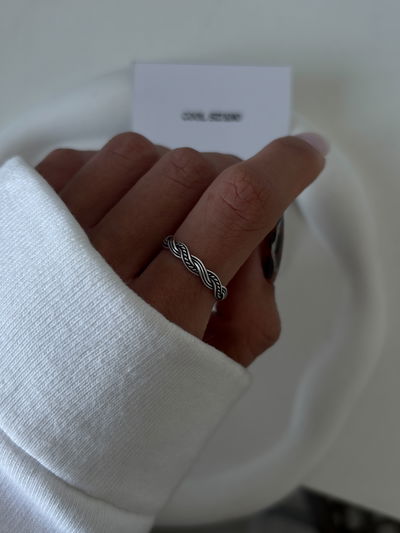 Anillo trenzado  (seleccionar talle)
