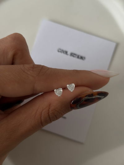Aros miniaturas corazón cubic (5mm)