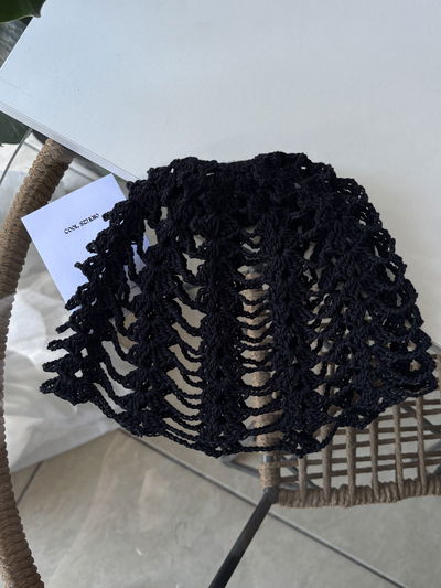Casquete tejido guardas (negro)