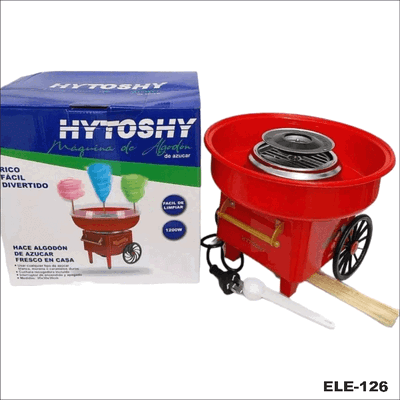 MAQUINA DE ALGODON DE AZUCAR HYTOSY 1200W