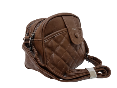 BANDOLERA ECO CUERO MARRON