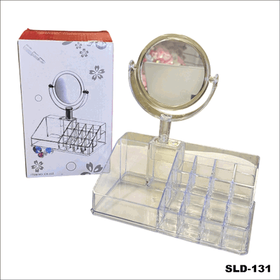 ORGANIZADOR ACRILICO DE COSMETICOS CON ESPEJO