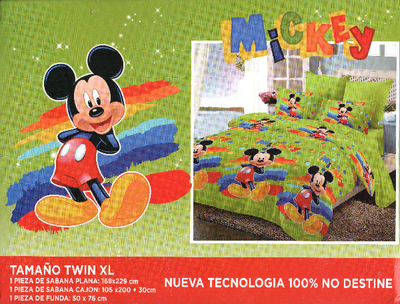 SABANA INFANTIL ESTAMPADA TWIN 1 1/2 PLAZAS