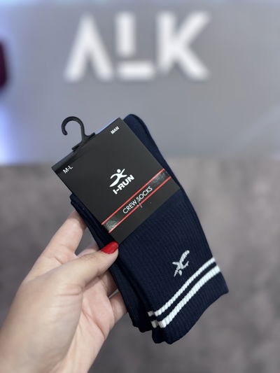 Medias azul I-run man