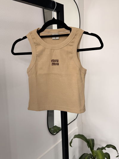   Top miu miu beige