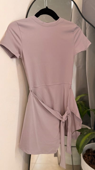 Vestido Aura malva claro