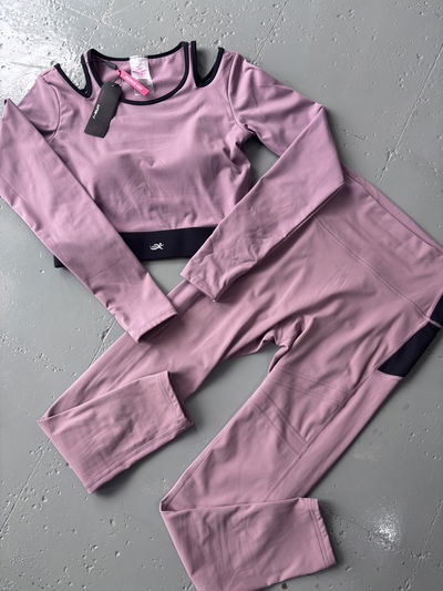 Set I Run frizado gris - negro 