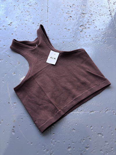  Crop top Aura marrón 