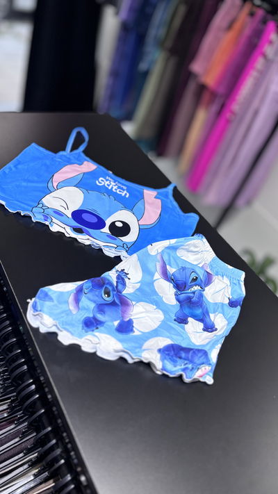 Pijama stich celeste 