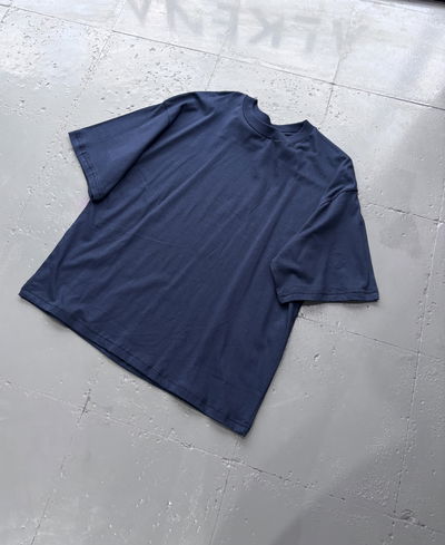 Remera boxy lisa azul 