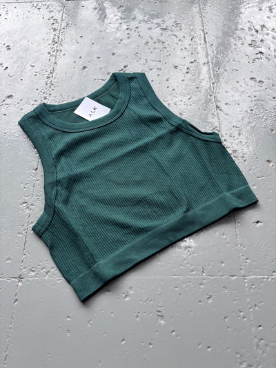  Crop top importado verde 