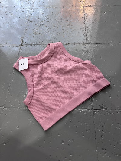  Crop top importado Rosa malva