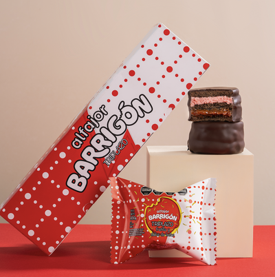 ALFAJOR BARRIGON TRIPLAZO FRUTILLA Y DULCE DE LECHE