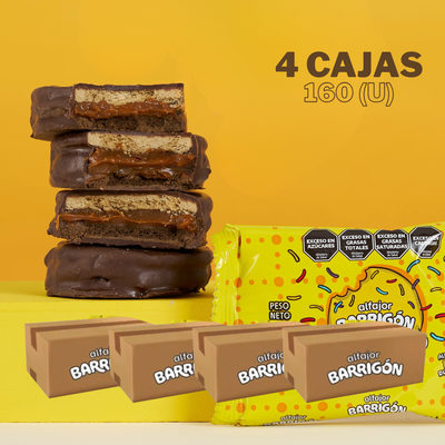 ALFAJOR BARRIGON DE BARRIO(CHOCOLATE) 45GRS 4 CAJAS X 160U