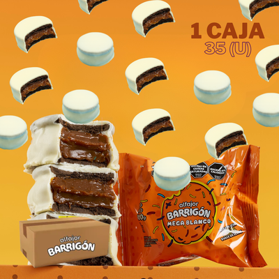 ALFAJOR BARRIGON BLANCO 100GRS 1 CAJA (35U)