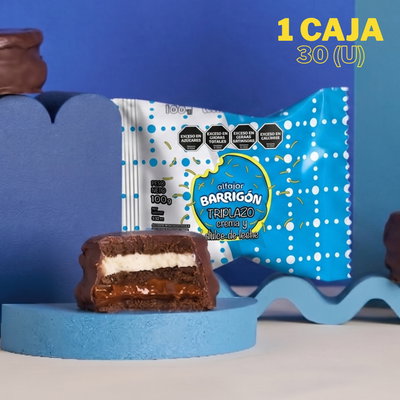 ALFAJOR BARRIGON TRIPLAZO DULCE DE LECHE Y CREMA NUEVO