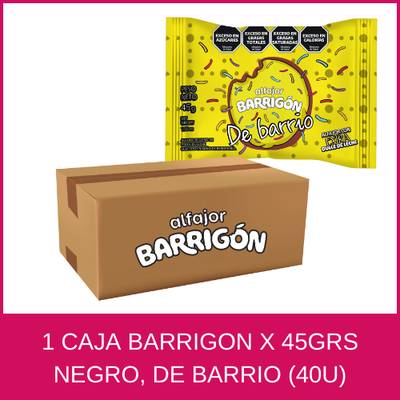 ALFAJOR BARRIGON DE BARRIO (CHOCOLATE) 45GRS CAJA (40U)